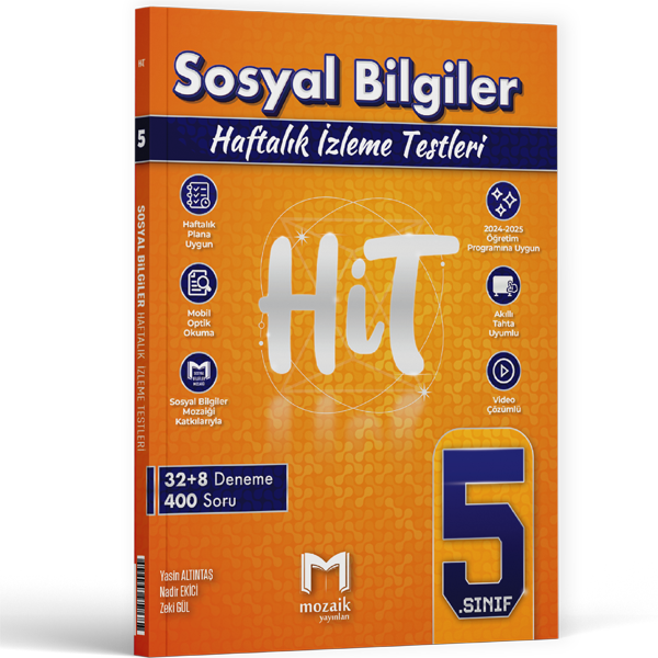 5.SINIF MOZAİK HİT 40 LI DENEME SOSYAL - 2024-25